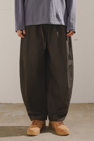 기프트 벌룬 워싱 코튼팬츠 카키브라운 JJLP2671