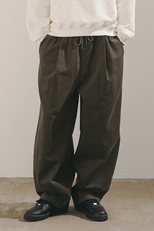 코튼피치 와이드 밴딩팬츠 딥카키 MMLP2673