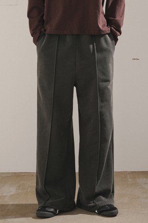 누와 피그먼트 와이드 스웨트 팬츠 딥그레이 SJLP2655