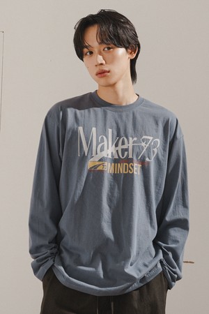 메이커라인 긴팔티셔츠 블루그레이 JILT2652