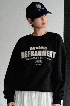 디프라그먼트 맨투맨 블랙 ISMT2665