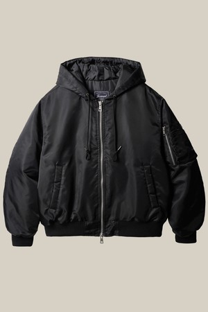 플라이트 후디 봄버자켓 블랙 MMOT2669