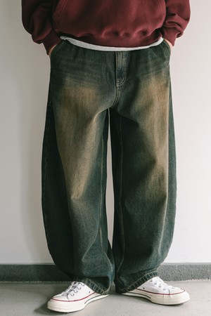 스텝스 벌룬 데님팬츠 빈티지옐로우 KJLP2680