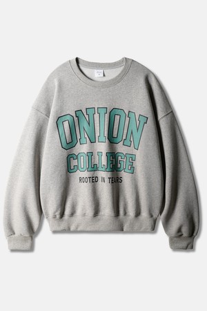 어니언 칼리지 맨투맨 그레이 SJMT2658