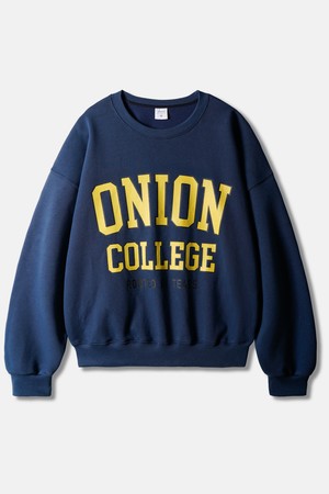 어니언 칼리지 맨투맨 네이비블루 SJMT2658