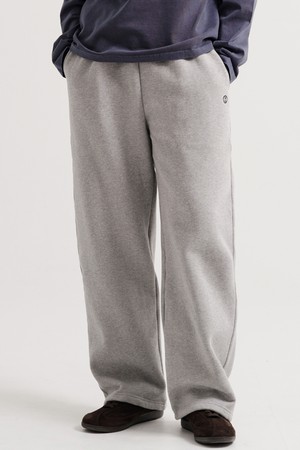 로그 와이드 기모 스웨트팬츠 그레이 KJLP2685
