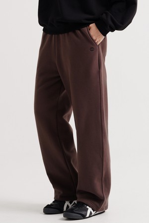 로그 와이드 기모 스웨트팬츠 브라운 KJLP2685
