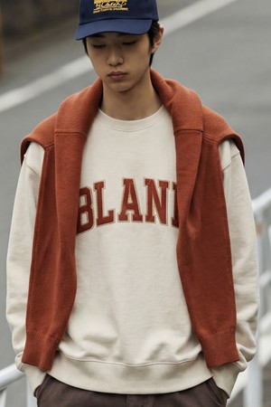 블랭크 맨투맨 오트밀 KJMT2689