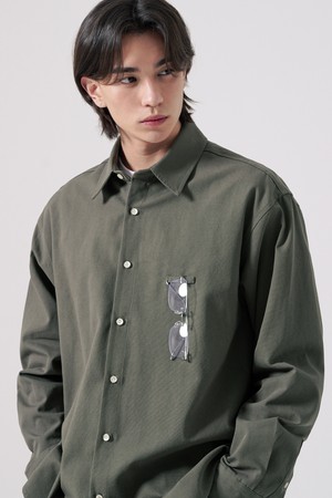 바이오 옥스포드 데일리 셔츠 카키그레이 KJLS2692