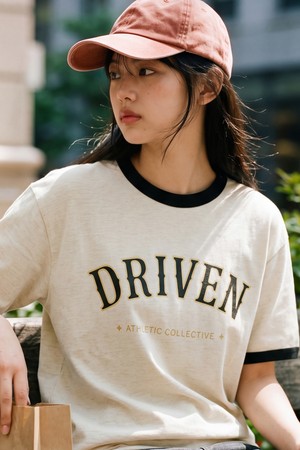 드리븐 컬리지 링거 티셔츠 오트밀 MMST2708