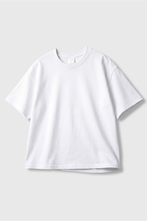 맨즈 크롭 실켓 반팔티셔츠 화이트 KJST2709