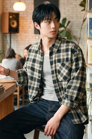 라비린스 체크셔츠 블랙 ISLS2715