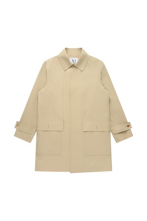 린넨 맥 트렌치 코트_베이지