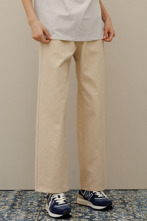 Rohan semi wide cotton pants_Beige