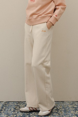 Basic straight sweat pants_Oatmeal