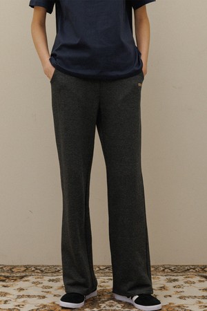 Basic straight sweat pants_Charcoal