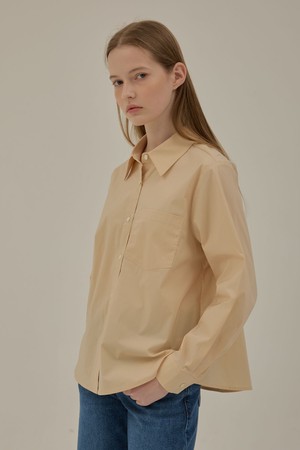 Rohan basic collar shirt_Beige