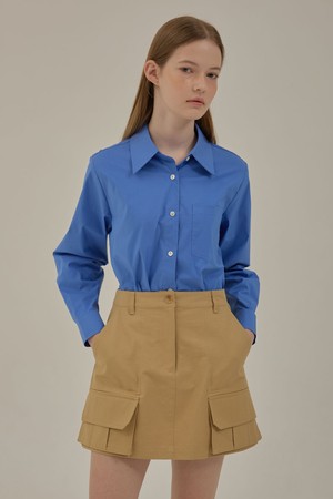 Rohan basic collar shirt_Blue