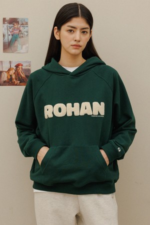 Buccle lettering hoodie_Green