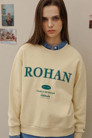 Charlesderohan embroidery sweat shirt_Yellow