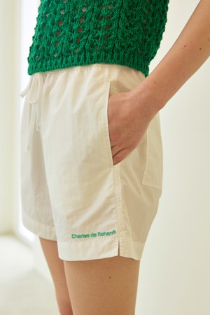 Summer nylon shoot pants_White