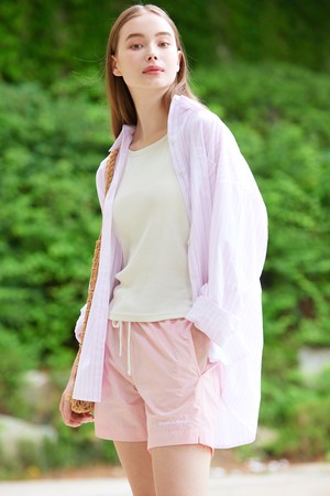 Summer nylon shoot pants_Pink