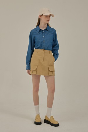 Rohan cargo mini skirt_Beige