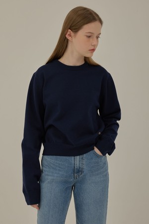 Basic round knit_Navy