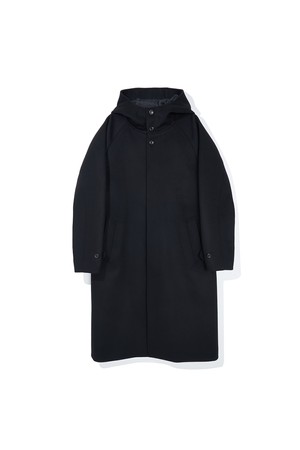 SEMI-OVER W.C HOOD COAT [BLACK]