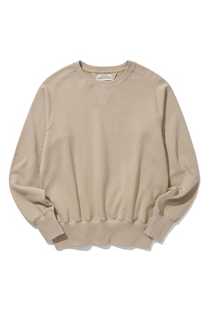 FREEDOM SLEEVE SWEAT SHIRTS [BEIGE]