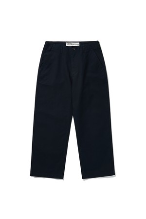 WIDE STRAIGHT PANTS [DARK NAVY]