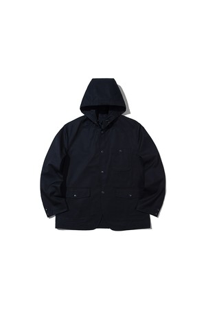 4 BUTTON HOODED JACKET [DARK NAVY]