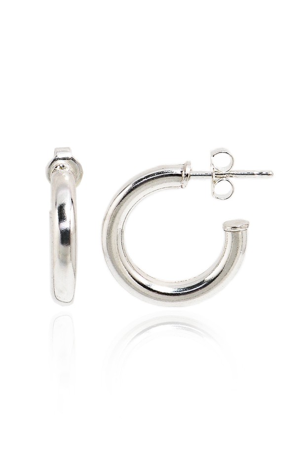 Uni.J - 귀걸이 - C Ring Silver Earring Ie352 [Silver]