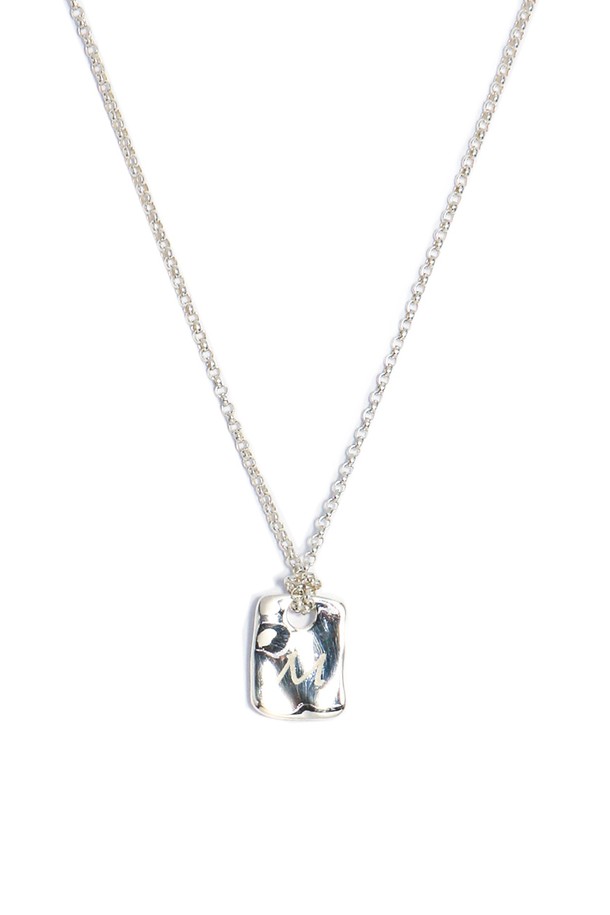 Uni.J - 목걸이 - Initial Knot Silver necklace In458 [Silver]