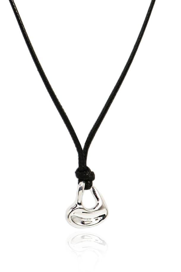 Uni.J - 목걸이 - New Heart Line Silver Necklace In499 [Silver]