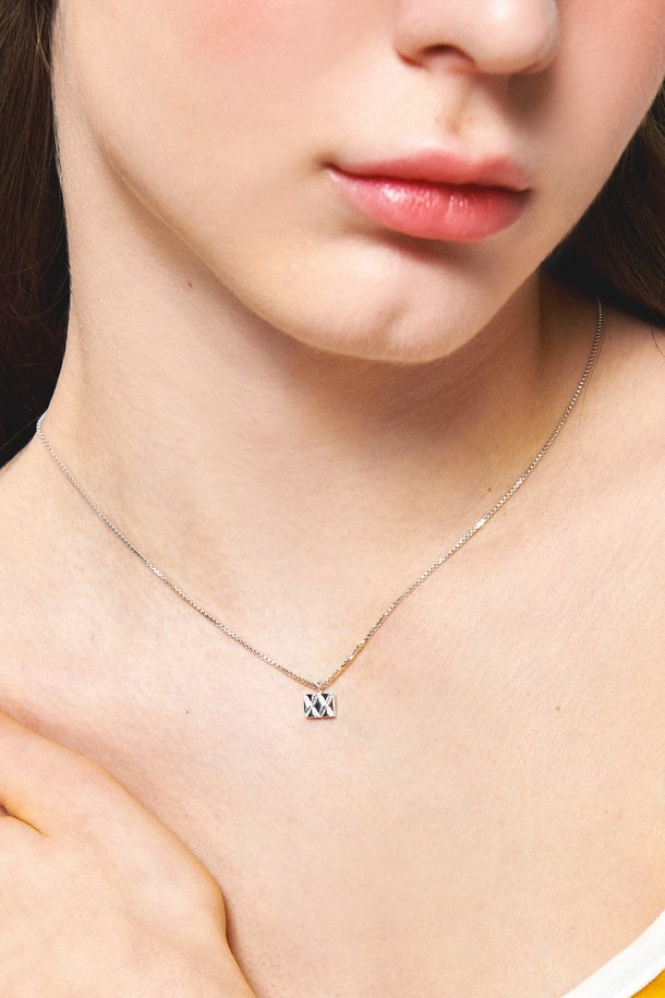 Uni.J - 목걸이 - ST Motif Pendant Silver necklace In459 [Silver]