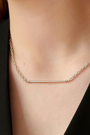 Magic Bar Silver Necklace In480 [Silver]