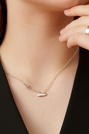 Ovato Link Silver Necklace In477 [Silver]