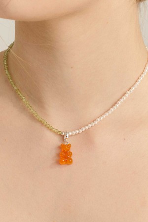 [Ip16]Orange Silver Pendant