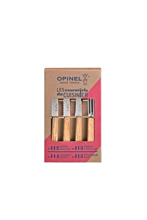 OPINEL 에센셜 주방용 나이프 4종 세트 (Olive)