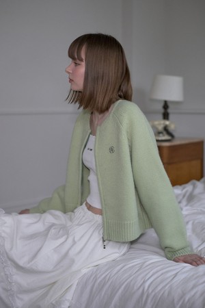 Two-way Wool Knit Cardigan [Mint]