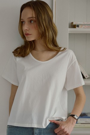 Silket Cotton T-shirt [White]