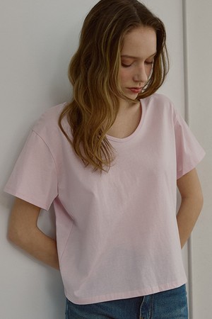 Silket Cotton T-shirt [Pink]