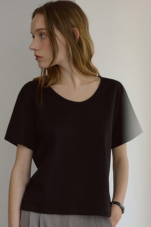 Silket Cotton T-shirt [Black]