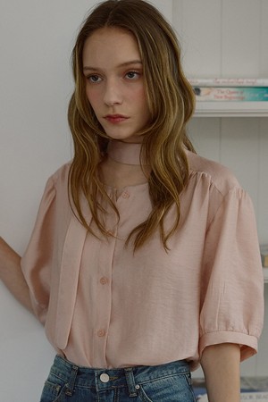 Adell Soft Tie Blouse [Pink]