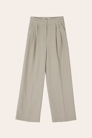 Jade Wool Slacks [Beige]