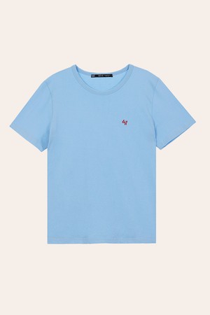 dhv Embroidery T-shirt [Sky blue]