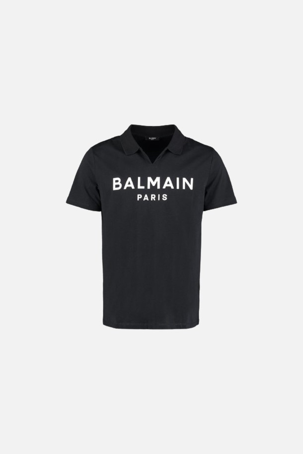 BALMAIN - 반팔티셔츠 - 발망 남성 PK반팔티셔츠 XH1GB005BB23EAB 158