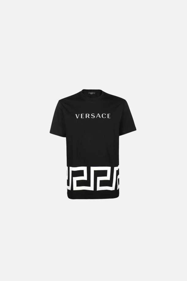 VERSACE - 반팔티셔츠 - 베르사체 로고 남성 반팔티셔츠 A88560A235263A1008 339