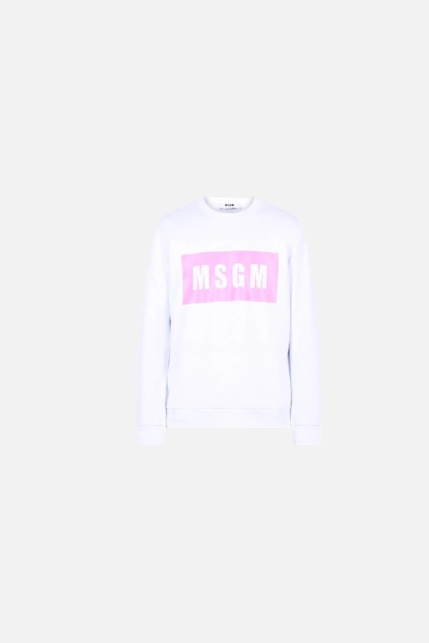 MSGM - 긴팔티셔츠 - MSGM 여성 맨투맨 화이트 3041MDM9621729901A